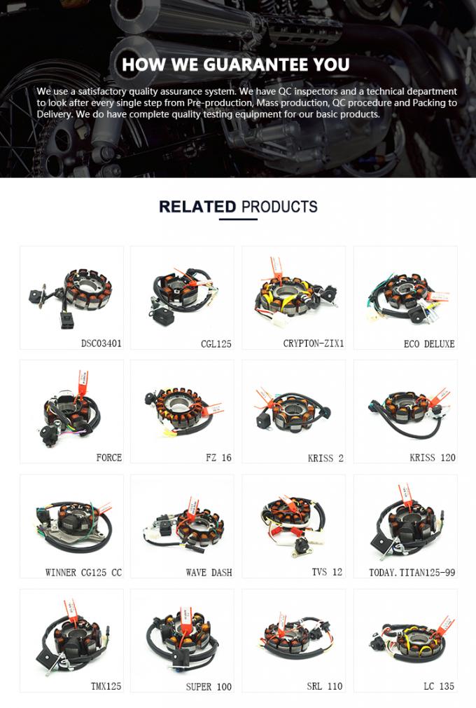 アフター・マーケットSRL110のオートバイの磁石コイル、OEMの固定子のオートバイの部品