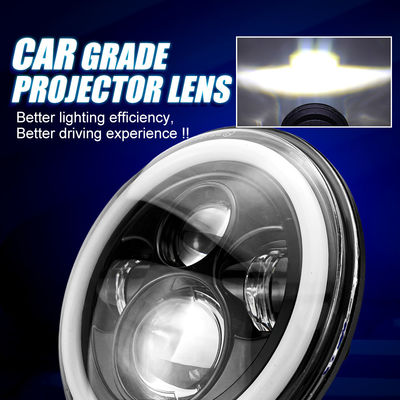 7 Inch Motorcycle LED Headlight 6500LM 6500K for Harley Davidson with Aviation Aluminum Housing