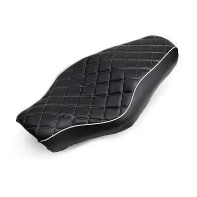 Motorcycle Stitched Two-up Front Rear Seat Cushion Driver Passenger Pillion Pad For Harley Sportster Iron XL 883 1200 48 72