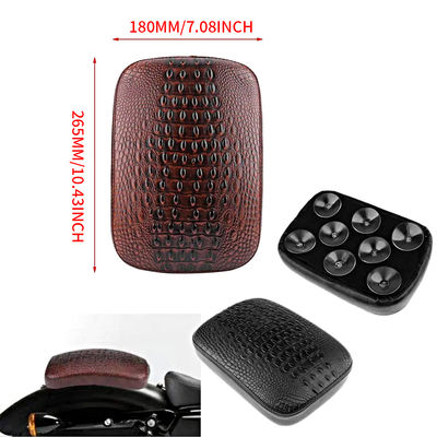 8 Suction Cups Pillion Motorcycle Seat Saddle Pad Rear Passenger Cafe Racer Seat Custom for Harley Cruise Chopper Bobber Seat