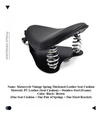 Motorcycle Solo Seat Baseplate Spring Seat Pad Saddle Bracket for Harley Sportster Honda Yamaha Suzuki Bobber Chopper