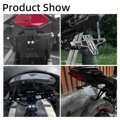 Universal Motorcycle Tail Tidy Motorcycle License Plate Holder Mount Motorcycle License Plate Bracket Fender Eliminator Kit