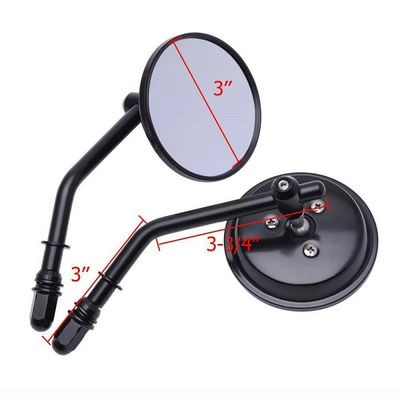 Long Pole Rearview Mirror Motorcycle Universal Retrofit Retro Round Mirror Motorcycle Rearview Mirror