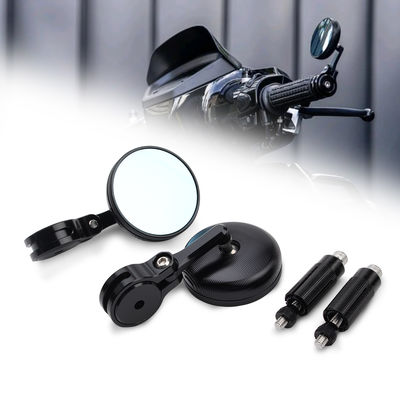 Blue Large Circular Handle Mirror 22MM Motorcycle Rearview Mirror Motorcycle Universal Accessories Motorcycle Modification Parts
