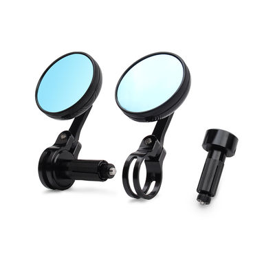 Blue Large Circular Handle Mirror 22MM Motorcycle Rearview Mirror Motorcycle Universal Accessories Motorcycle Modification Parts