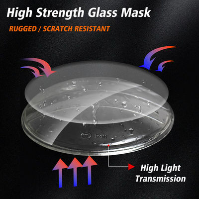 YAYE Front Driving Light 5-3/4 5.75 Inch GN125 12 LED Accessory White High Low Beam Blue DRL Motorcycle Headlight