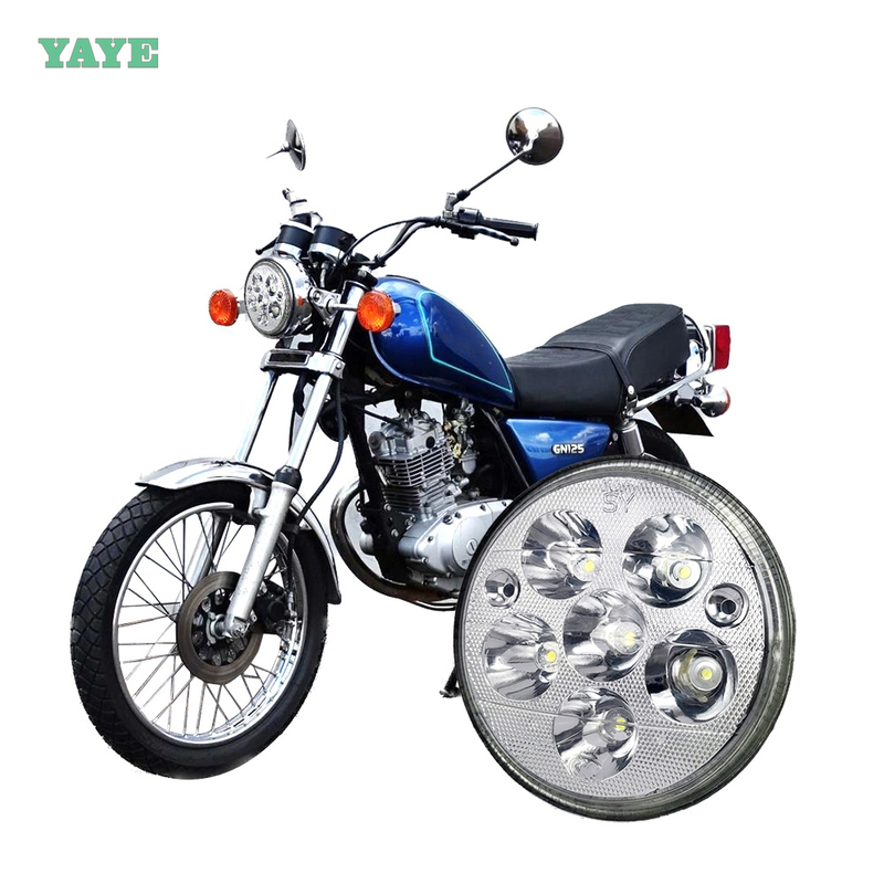 YAYE 5.75 Inch GN125 LED Headlight with DC12V High Thermal Conductivity Aluminum and Daytime Running Light