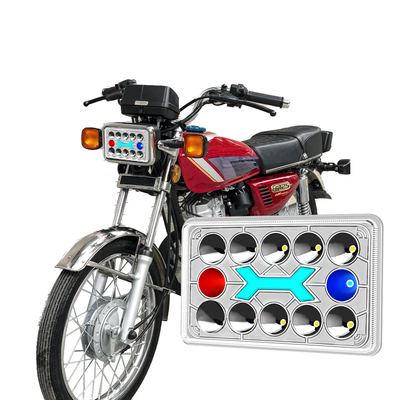 CG125 LEDヘッドライト DC12V ホワイト Hi Loビーム レッドブルーDRL付き